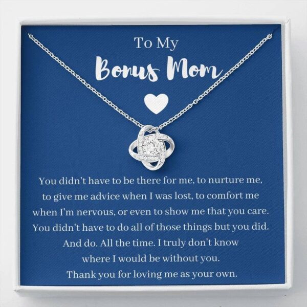 Bonus Mom Gift, Mother's Day Gift for Step Mom, Stepmother Necklace Second Mom, Adoptive Mom, Foster Mom Gift, Birthday Stepmom