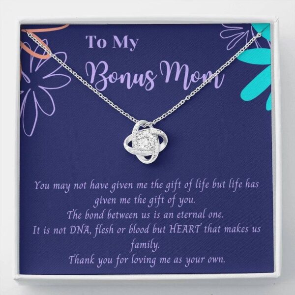 Bonus Mom Gift, Mother's Day Gift for Step Mom, Stepmother Necklace Second Mom, Adoptive Mom, Foster Mom Gift, Birthday Stepmom