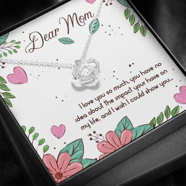 Dear Mom - I Love You So Much - Alluring Beauty Necklace Mom Gift From Daughter, Mom's Birthday Gift, Mothers Day Gift, Mom Jewelry Gift