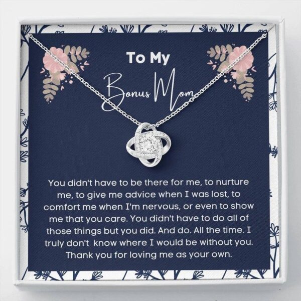 Bonus Mom Gift, Mother's Day Gift for Step Mom, Stepmother Necklace Second Mom, Adoptive Mom, Foster Mom Gift, Birthday Stepmom