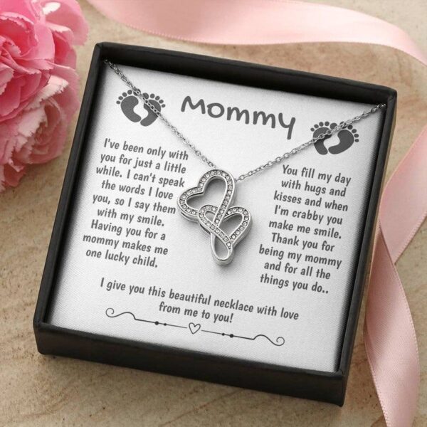 Baby To Mom Gift, New Mom Necklace Gift For Mom From Baby, Mother Baby Necklace Mother and Child Necklace  Baby to Mom For Birthday,