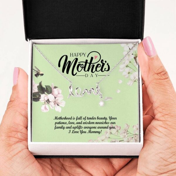 Family Mother Day Mother Hood Is Full Of Beauty Necklace