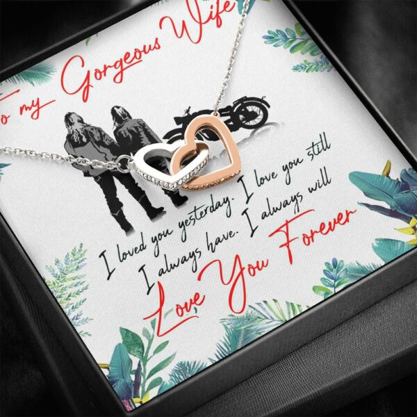 Biker To My Wife Love You Yesterday Love Forever