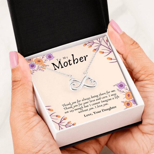 Family Mother Day Mom's Infinite Love Deserves Infinity Necklace - A Gift With A Heartfelt Message To Say Thank You To Mom