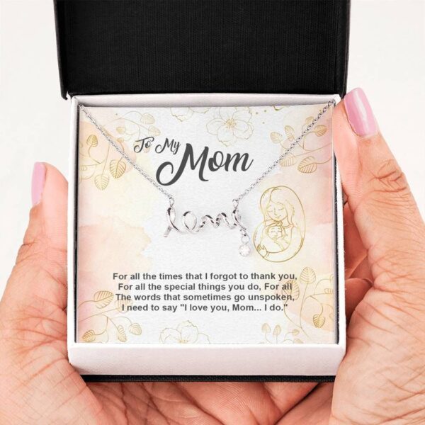 Family Mother Day I Need To Say I Love you Necklace