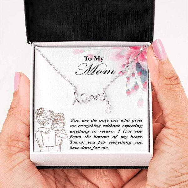 Family Mothers Day Thank You For Everything You've Done Necklace